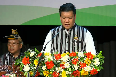 Pema Khandu takes oath as Arunachal CM